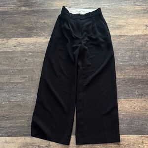 Black Wide-Leg Trousers • The Effortless Pant • Aritzia